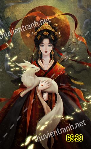 Tranh dán tường hoa cô gái Geisha Nhật Bản-GS-29 - Kết quả tìm kiếm tranh tường